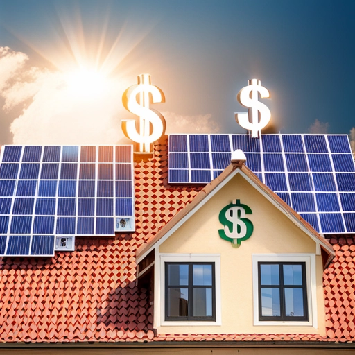 A house with solar panels on the roof.