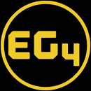 Yellow and Black logo for EG4 Batteries